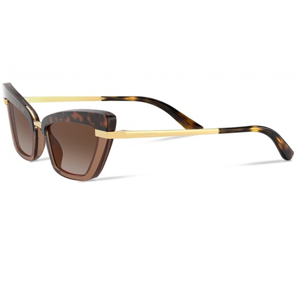 ☀️ Dolce & Gabbana ☀️ DG Cat-Eye Sunglasses NEW Havana - Picture 2 of 10